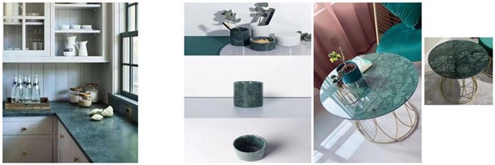 Dark Green Marble Countertops