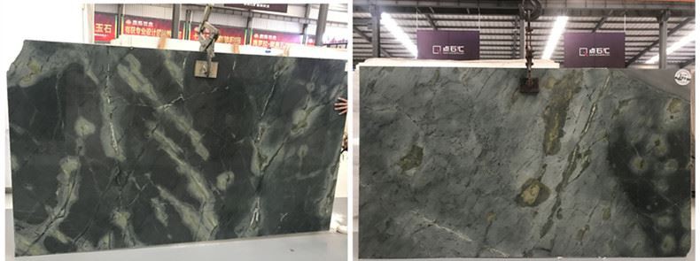 Peacock Green Marble Slab