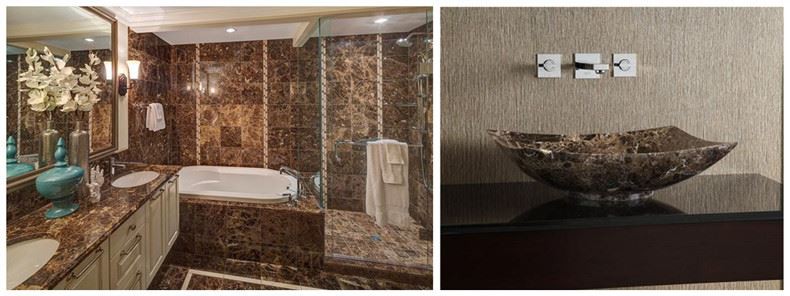 Emperador Marble Bathroom