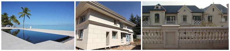 Moca Cream Limestone Outdoor Wall Cladding Project