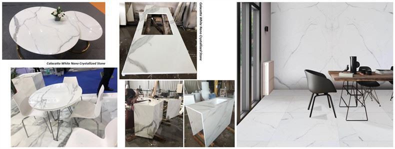Calacatta Nano Glass Stone Countertops