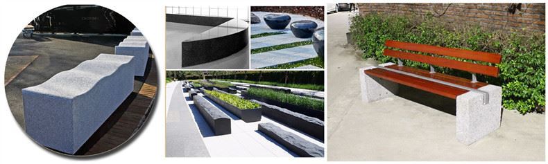 Modern Style Stone Bench