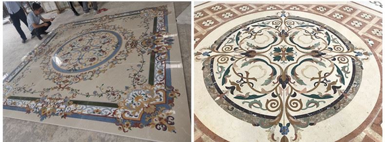 Waterjet Medallion Marble Stone