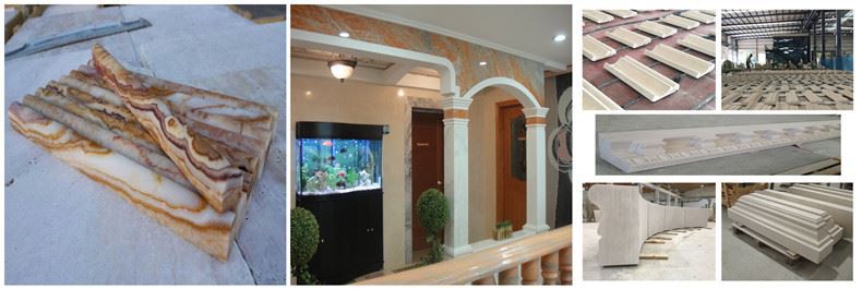 Beige Linear Stone Cornices