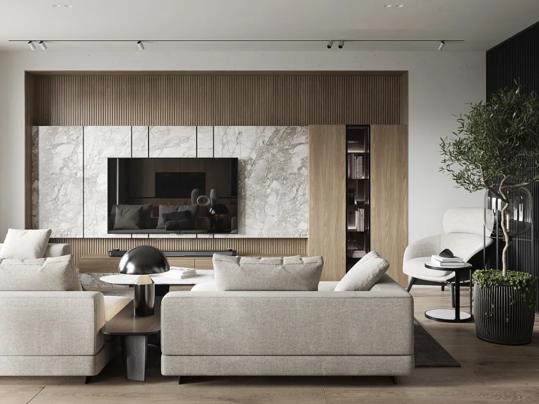 White Marble TV Background