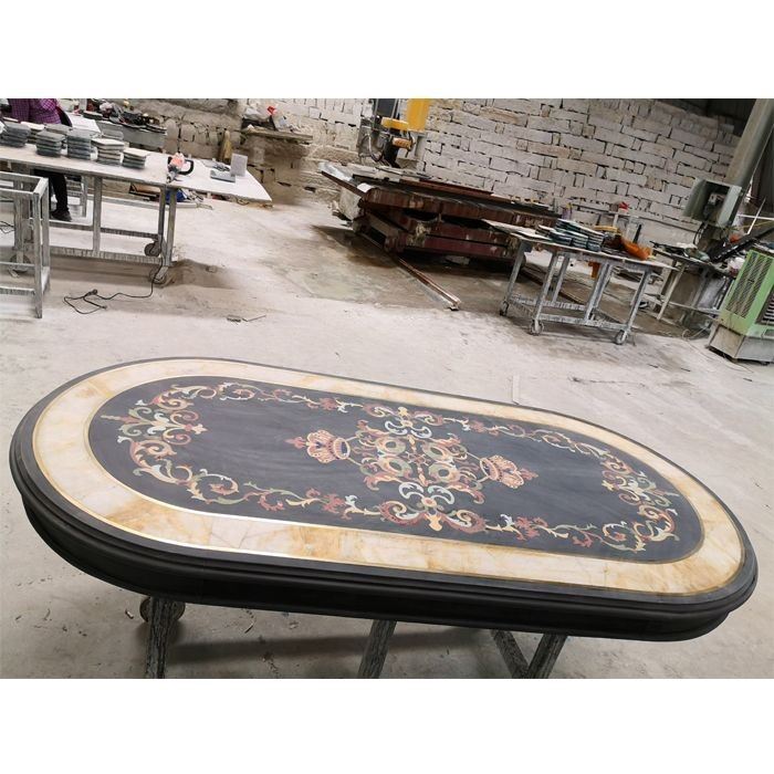 marble medallion table sets