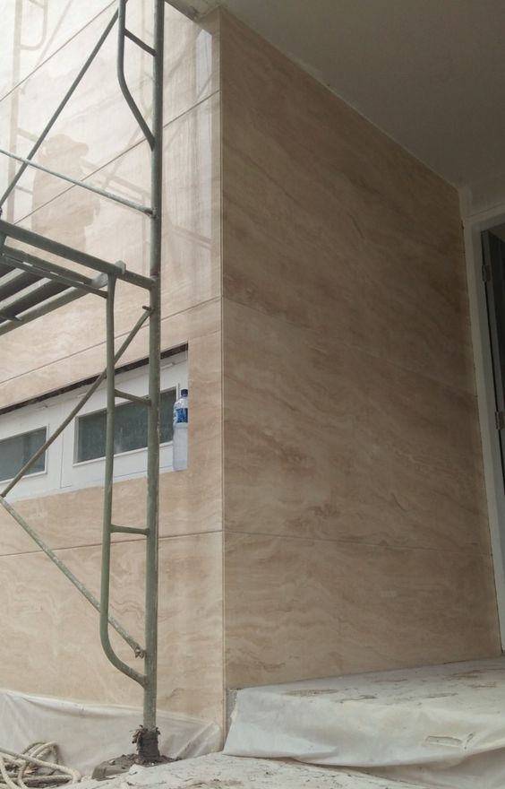Travertine Stone Exterior Facade Projcts