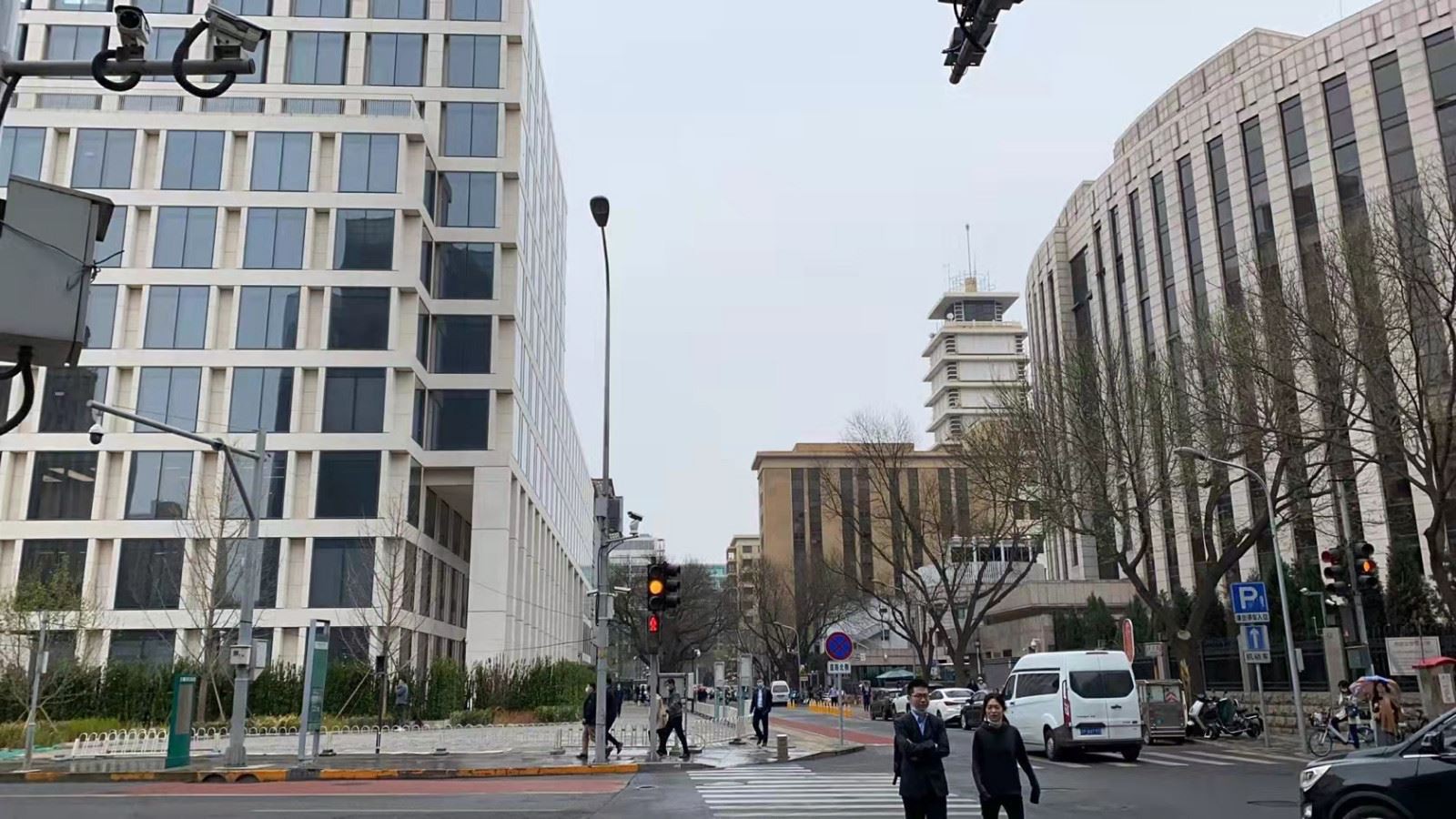 Beige Limestone External Facade Panel Projects
