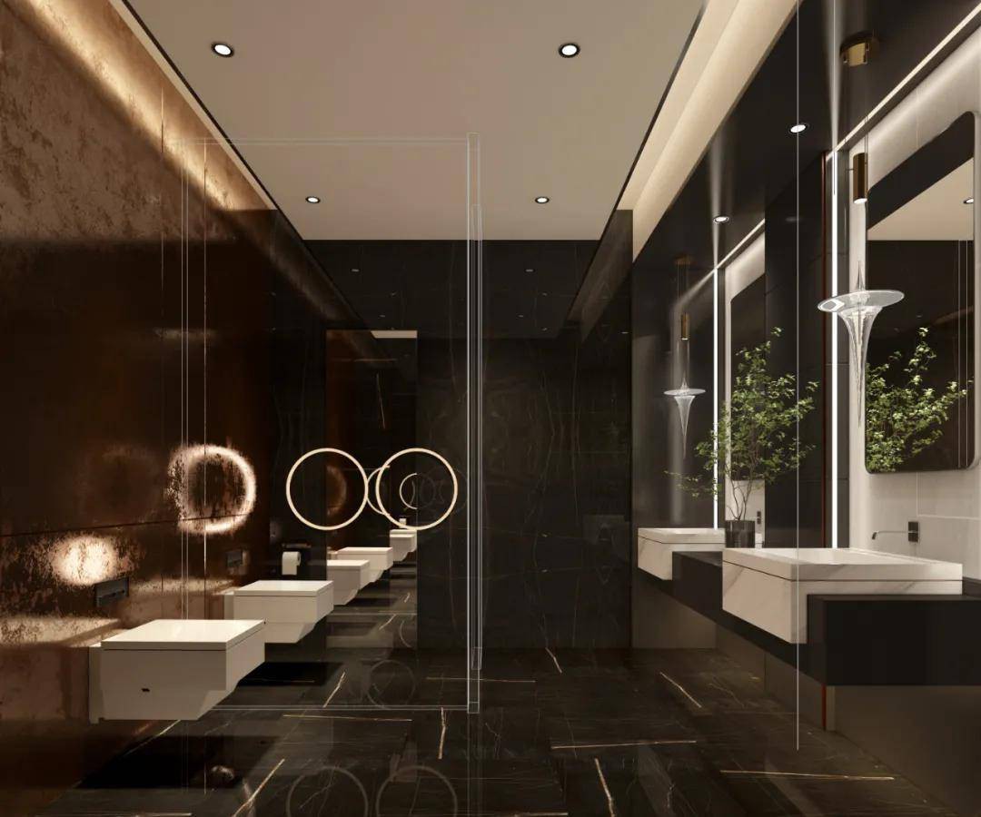 St. Laurent Black Marble Bathroom Floor Projects