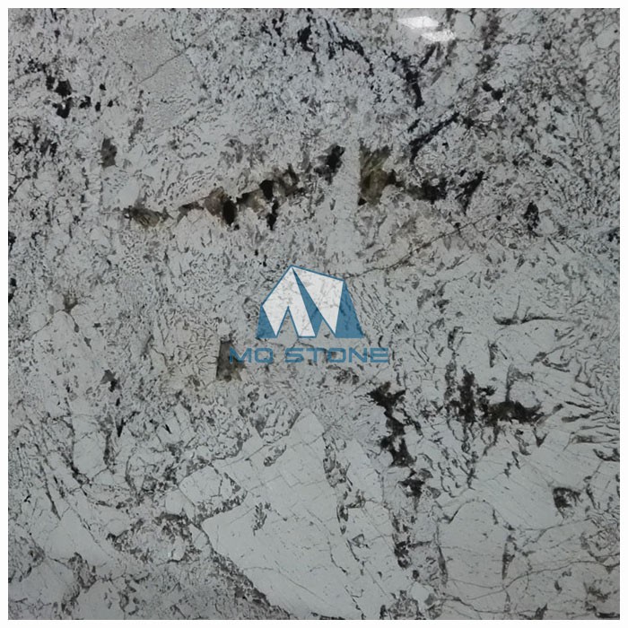 blue flowers granite