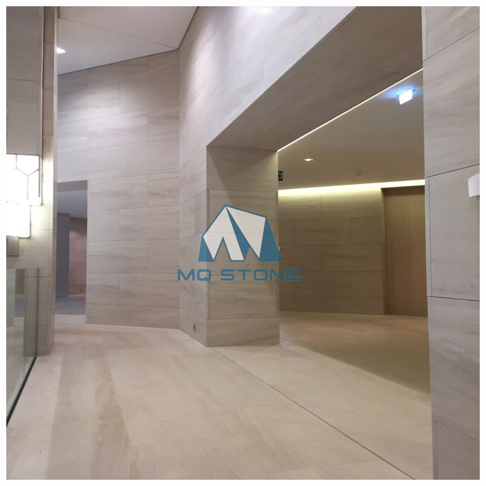 Interior wall limestone tile