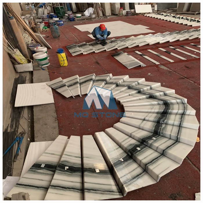 dray lay out panda white marble stairs dray lay out panda white marble stairs
