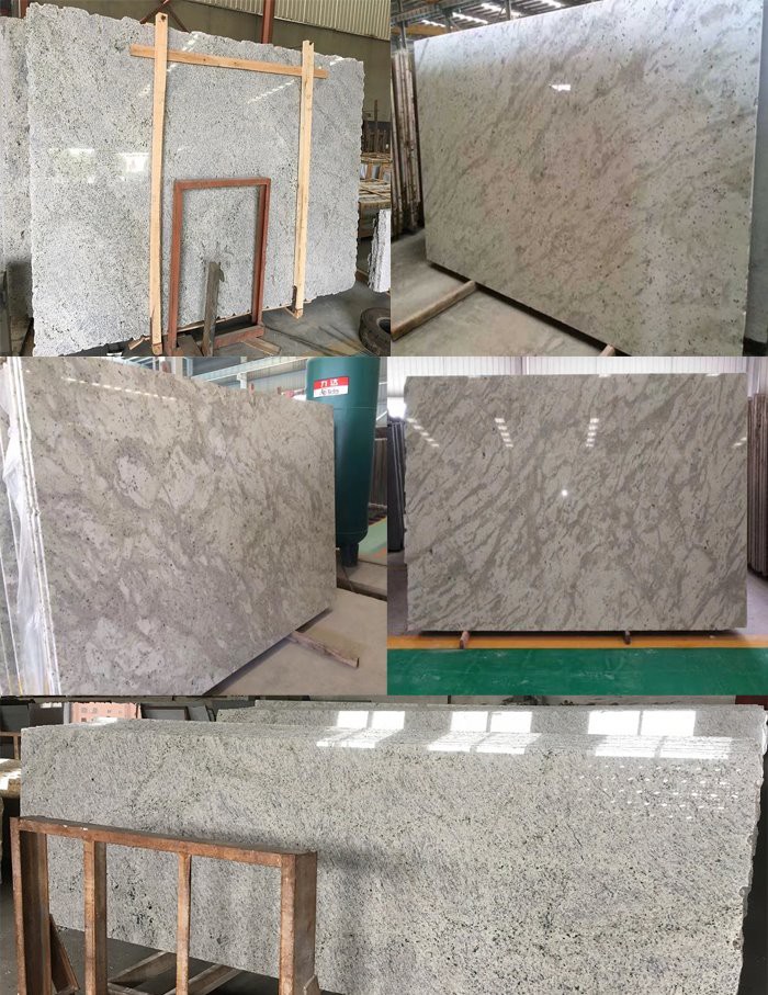 White Andromeda Granite Slabs Types