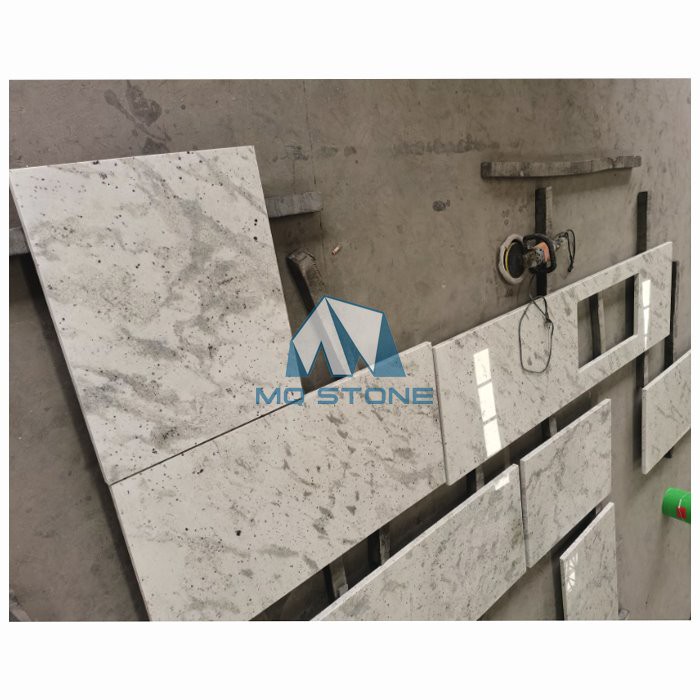 White Andromeda Granite kitchen countertops