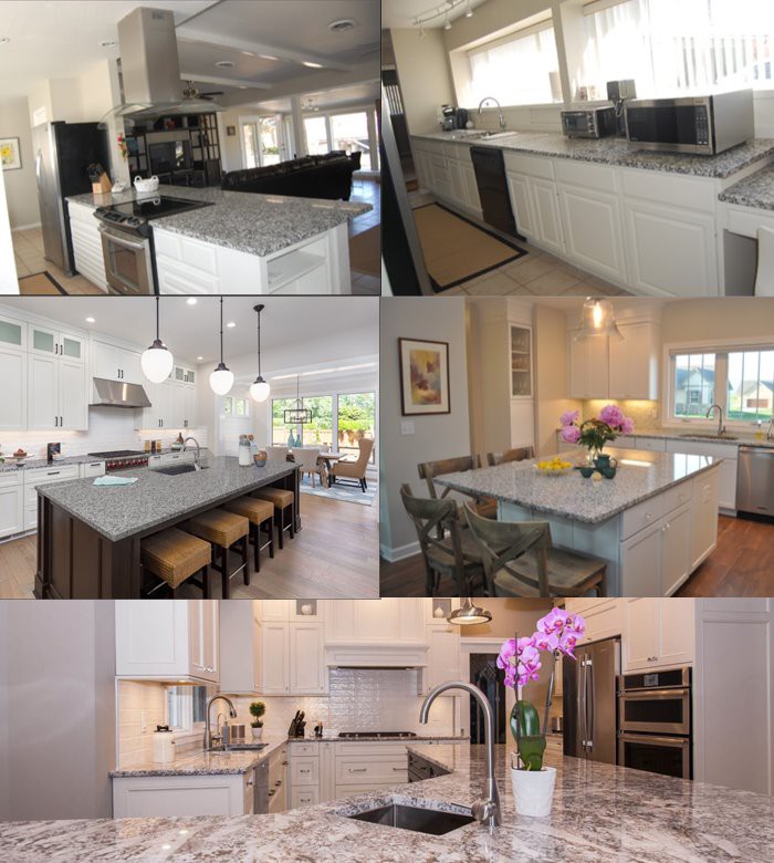 Blanco Taupe Granite kitchen countertops