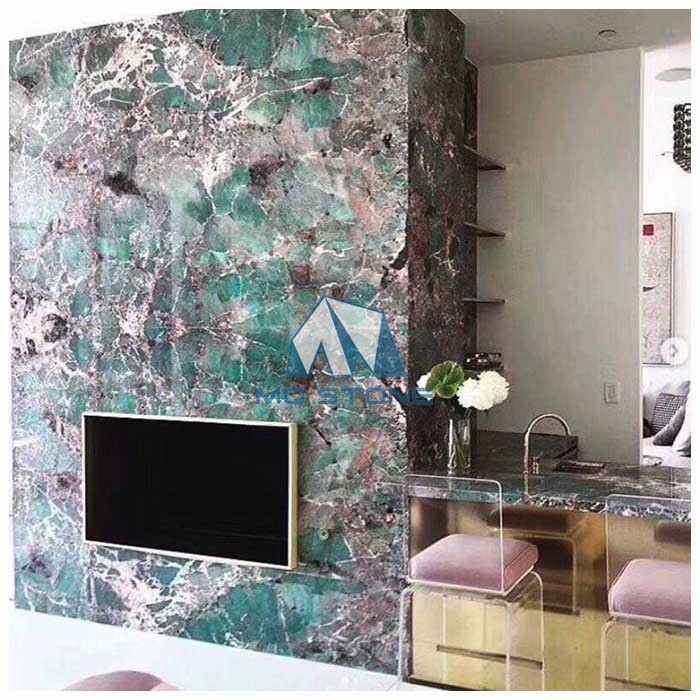 Amazon Green Quartzite wall cladding