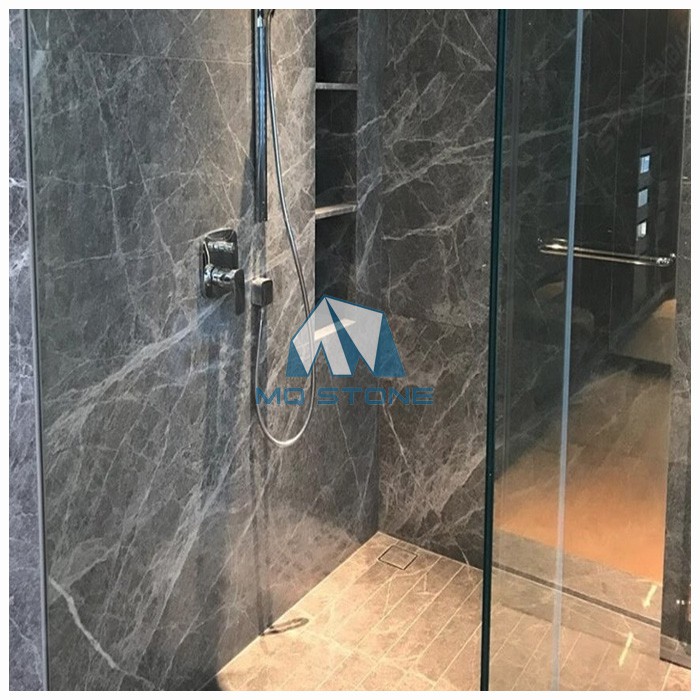 Maya Grey Marble Bathroom Tiles