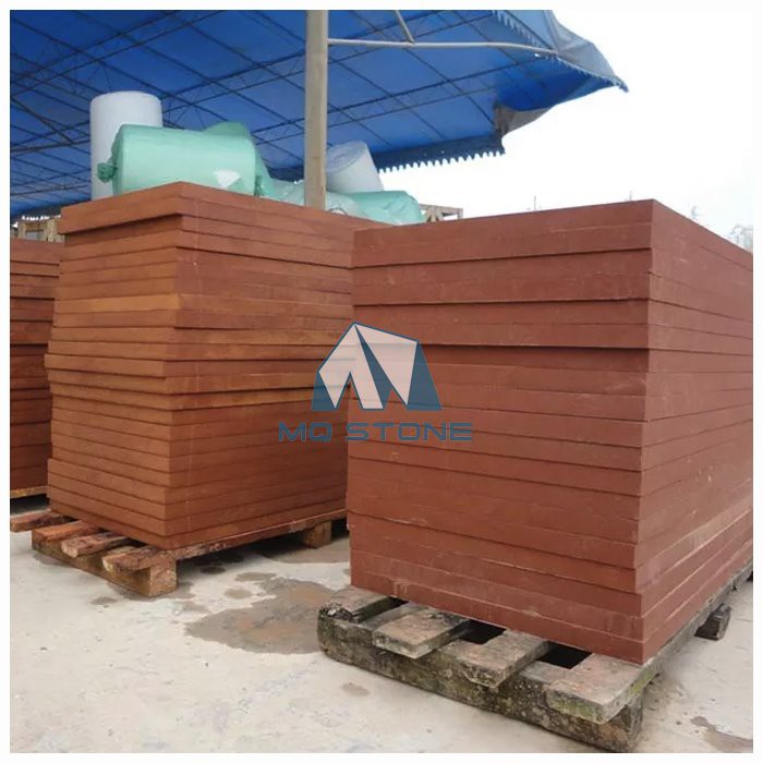 Red Sandstone Honed Tiles