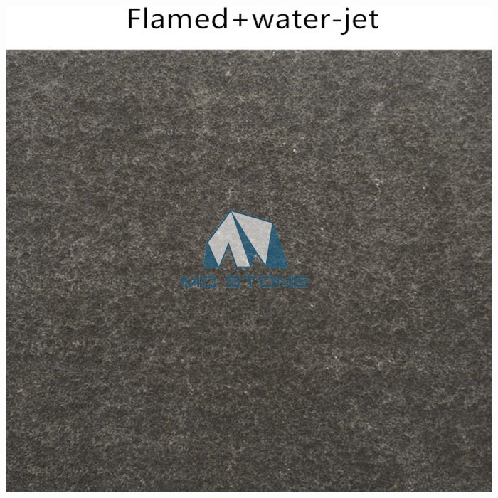 Flamed basalt stone