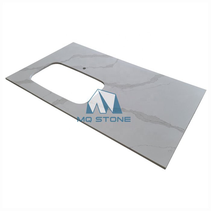bianco calacatta quartz countertop