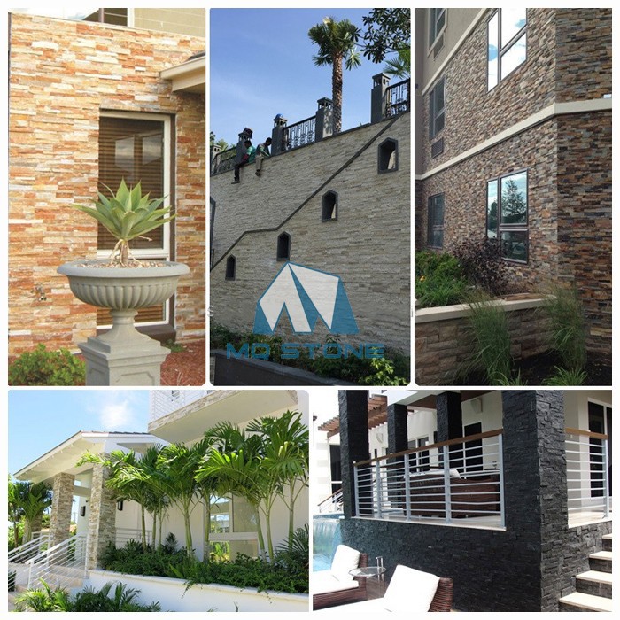 Black Quartzite Slate Stack Loose Stone