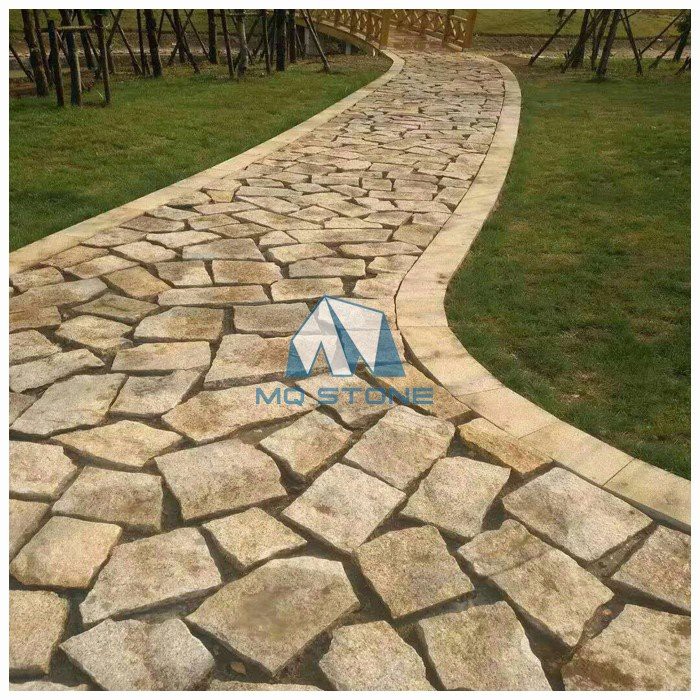 Yellow Granite Flagstone Paving