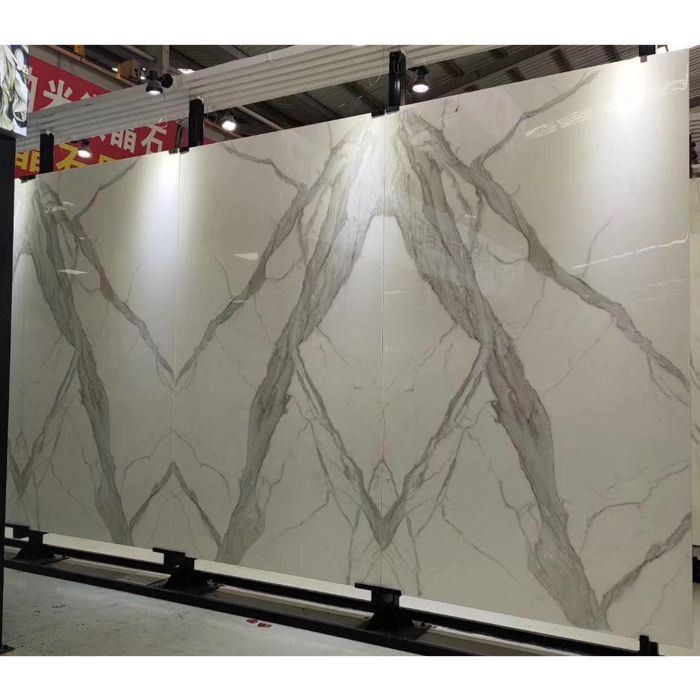Calacatta White Nano Glass Tiles