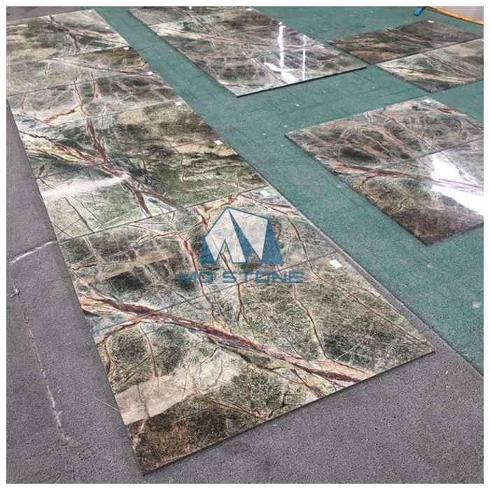 Rainforest Green Marble Tiles