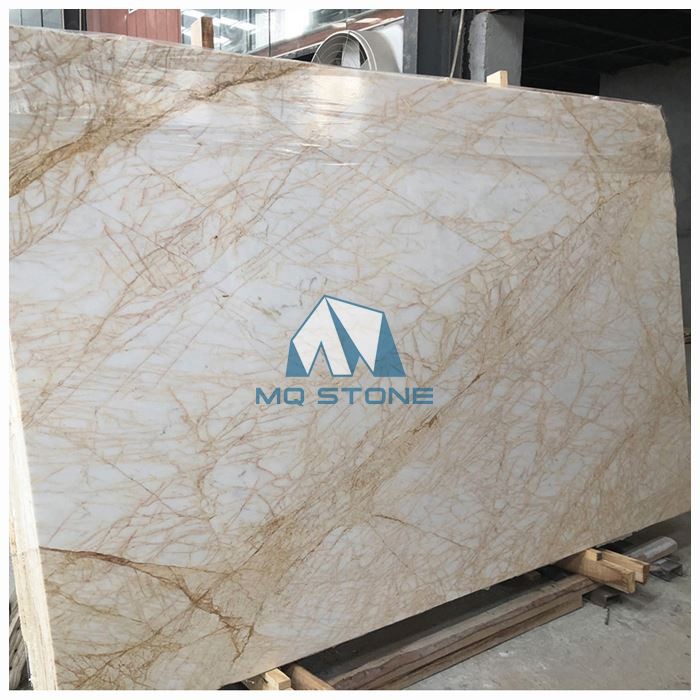 White Golden Spider Marble