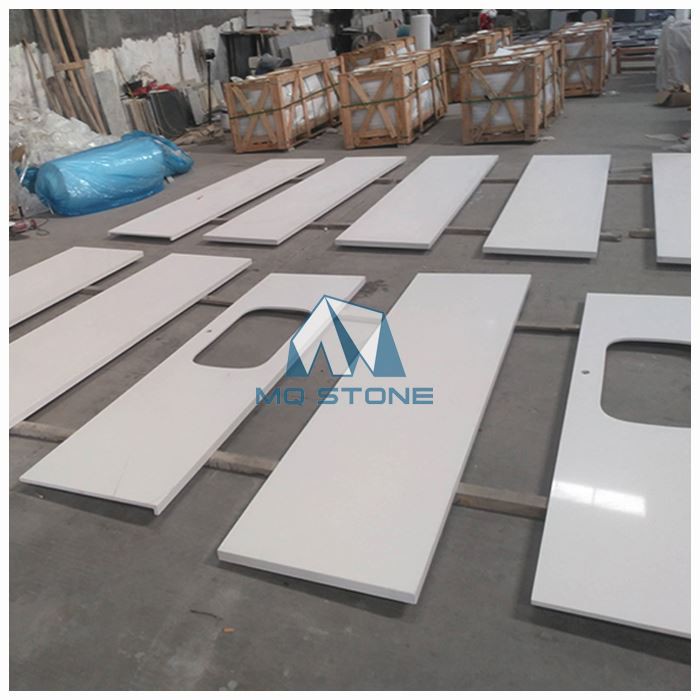 White Quartz Kitchen Worktops